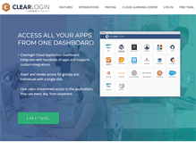 Tablet Screenshot of clearlogin.com